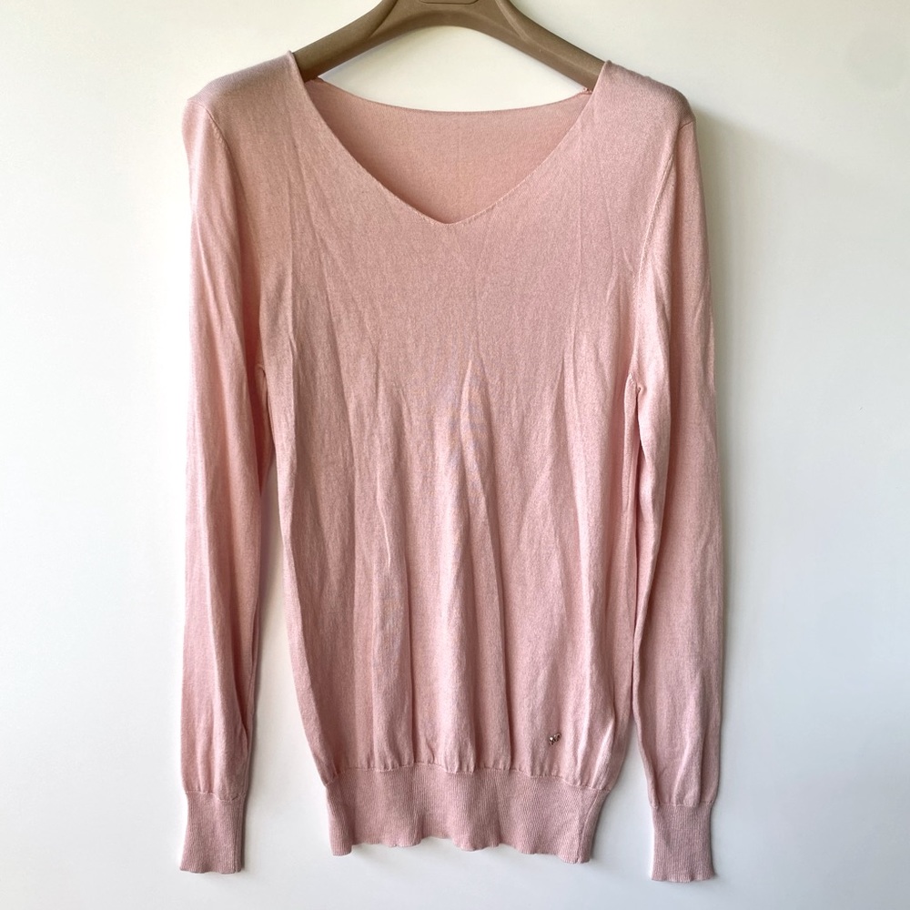 Christian Dior Silk & Cashmere Blend Pale Pink sweater, size 4